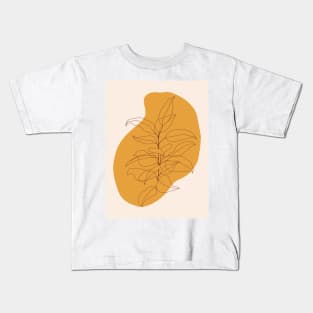 modern Plant Illustration 5.7 Kids T-Shirt